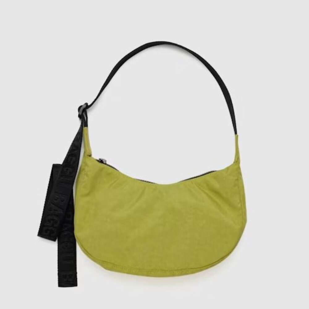 NWT Baggu Small Crescent Bag - Lemongrass